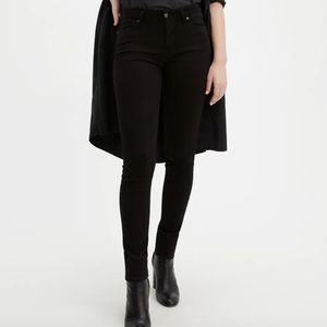 Levi's 711 Skinny Black Jeans 27 in Waist